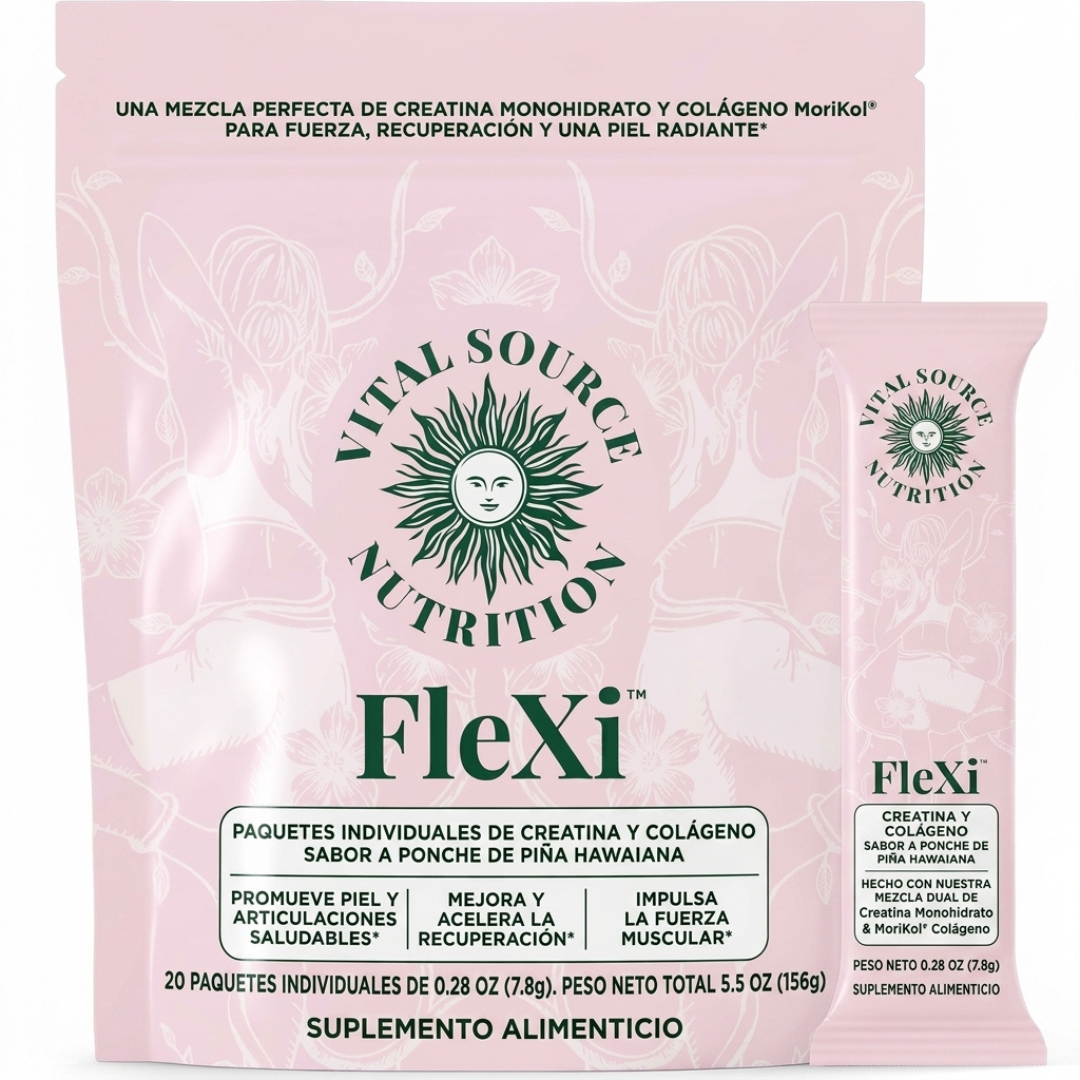 FleXi: Creatina Pura + Colágeno para Fuerza y Piel | en sobre