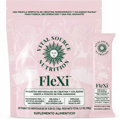FleXi: Creatina Pura + Colágeno para Fuerza y Piel | en sobre