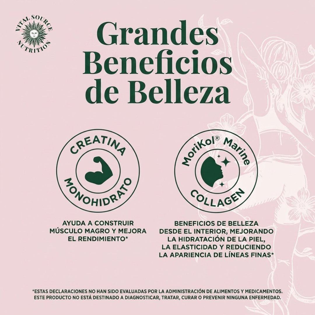 FleXi: Creatina Pura + Colágeno para Fuerza y Piel | en sobre